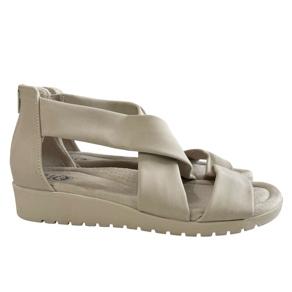 Earth Spirit Crossband Wedge Sandals Size 10 - Picture 2 of 16